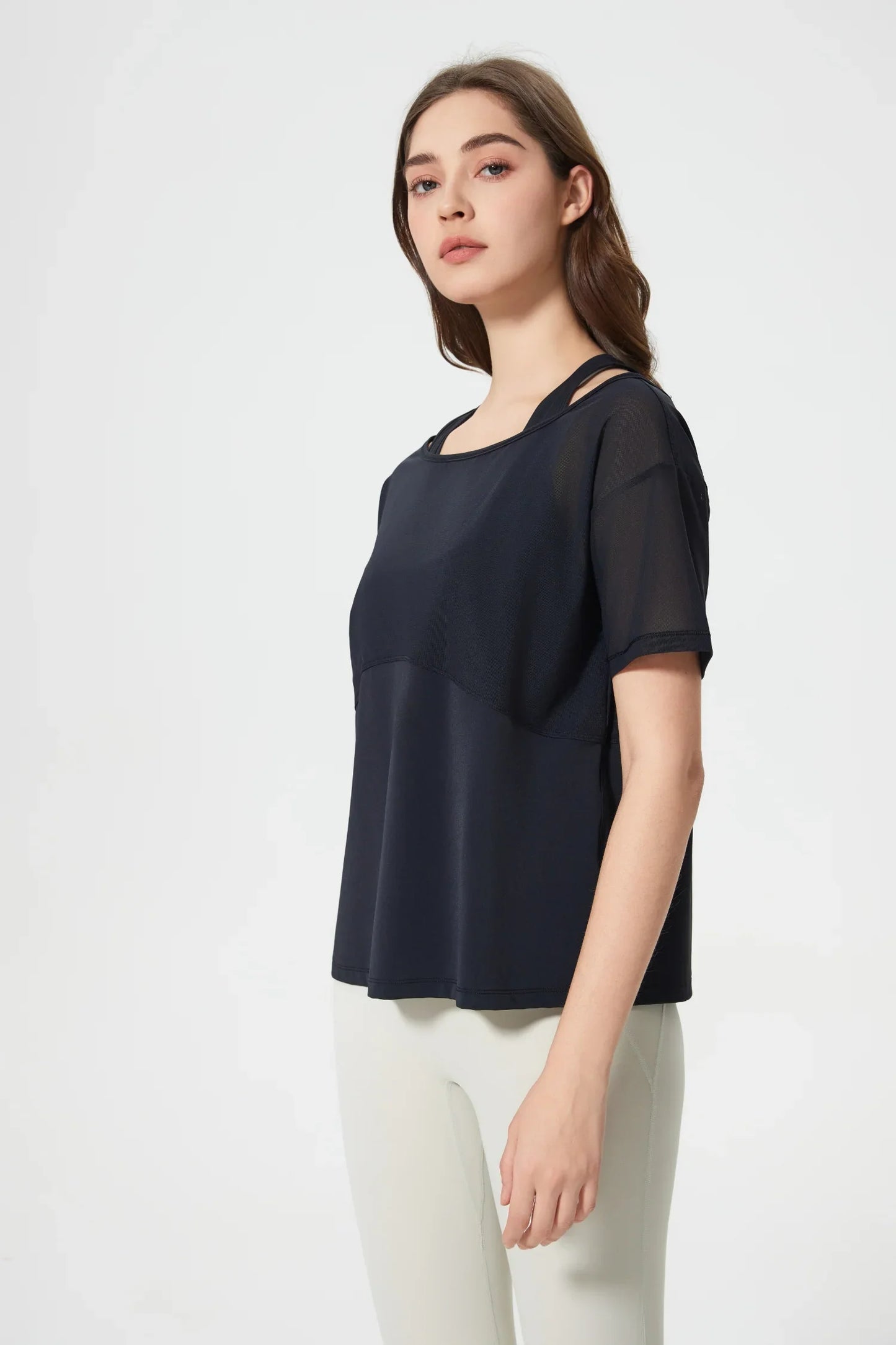 Sports All Day Kurzarm-Schwarz