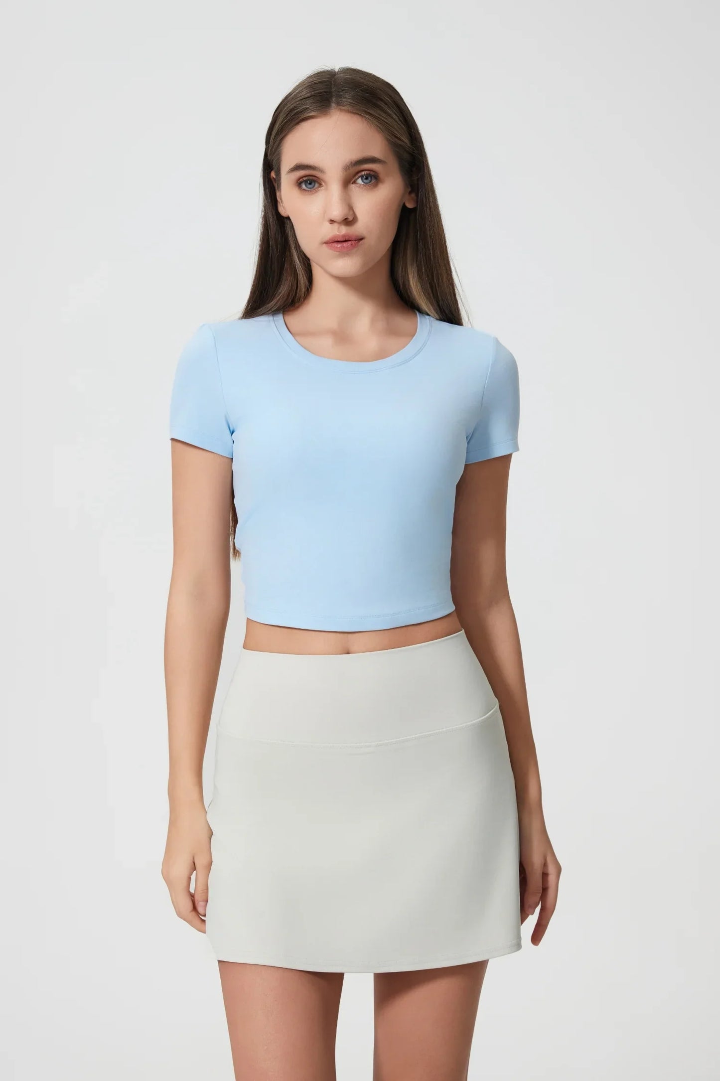 T-shirt d'entraînement sans coutures Athlete - Bleu clair