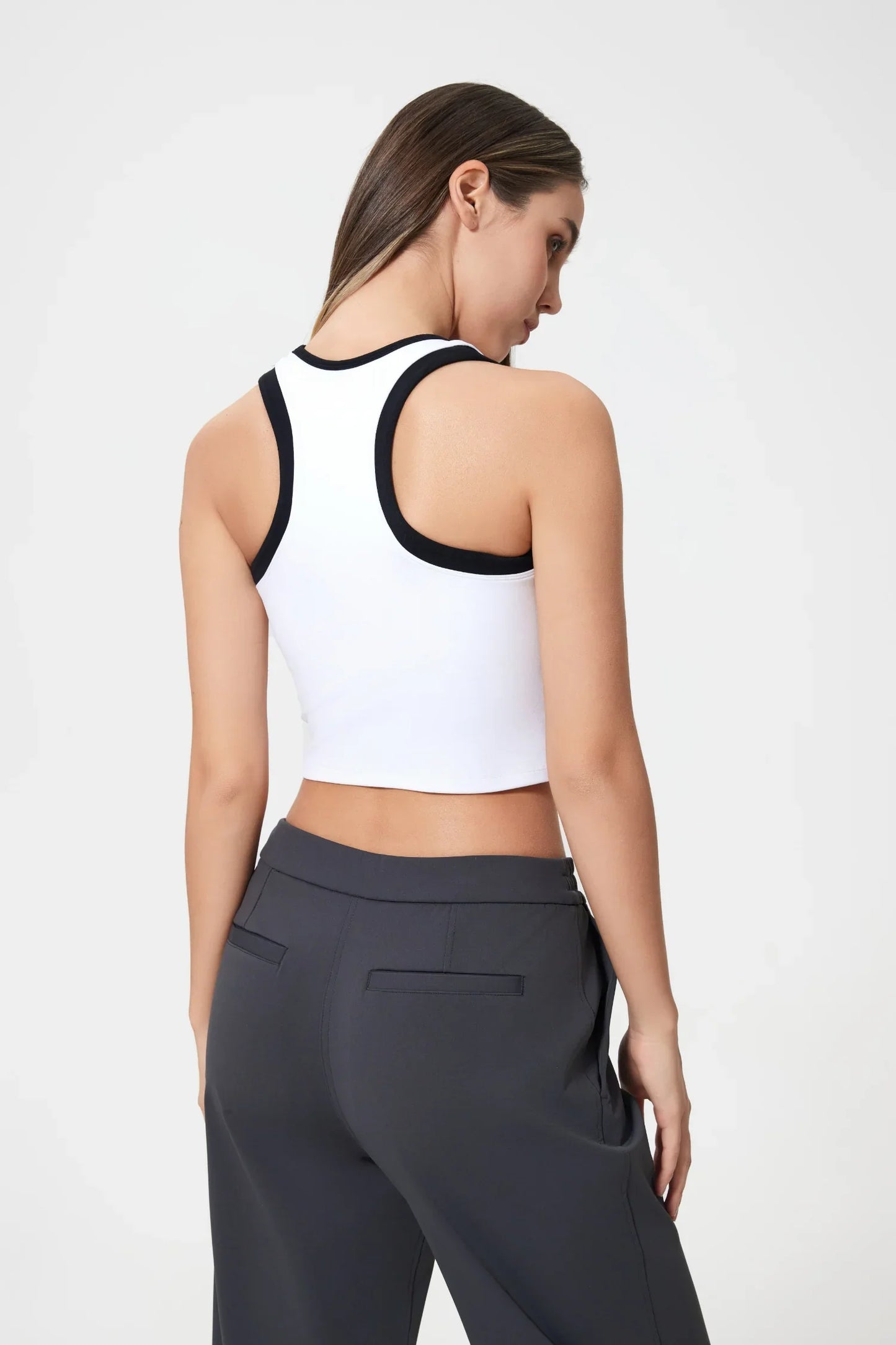 Débardeur de sport sans coutures - Blanc