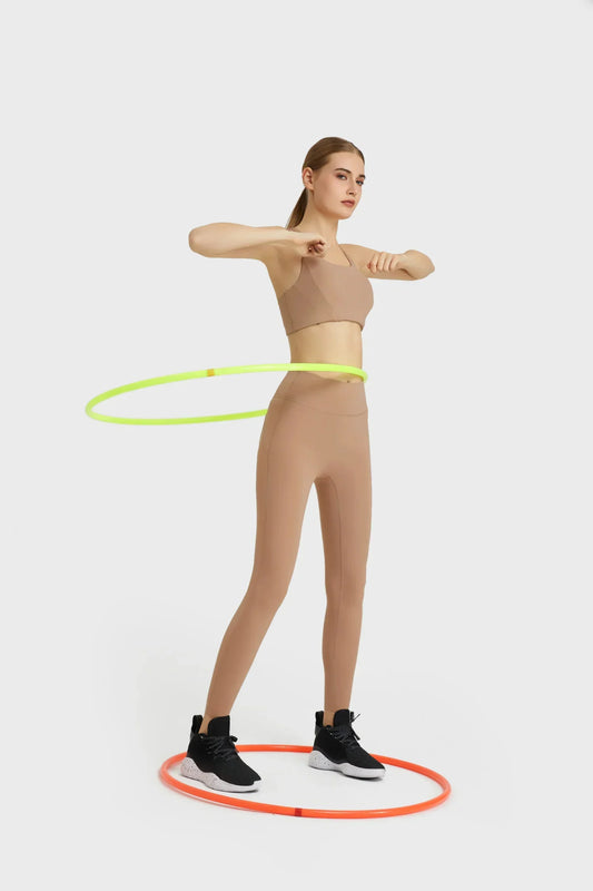 Leggings de sport pour entraînement de yoga toute la journée - Rose marron