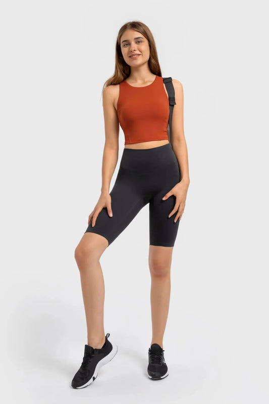 Débardeur de yoga Athlete Gym - Rouge fumé