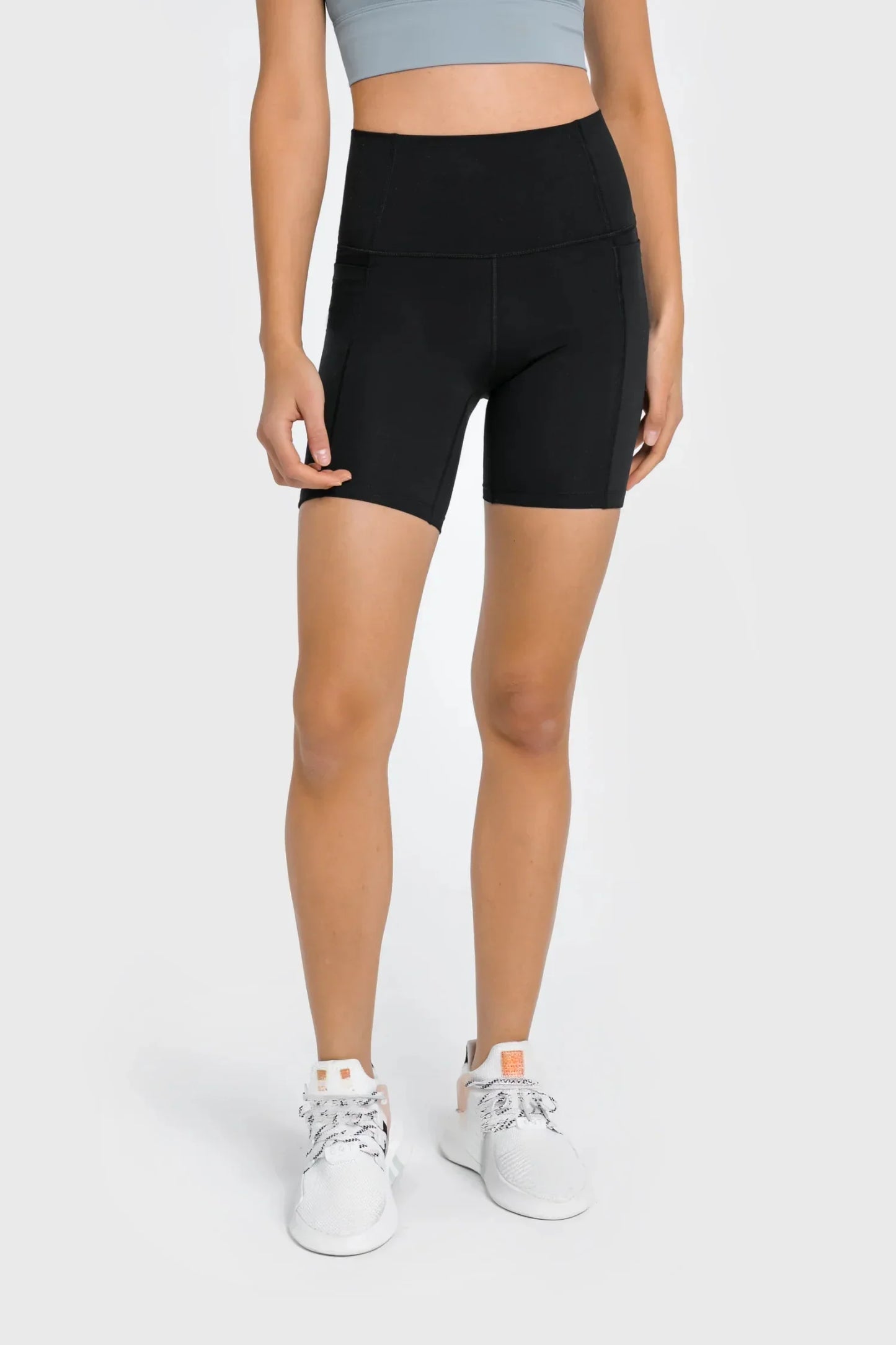 Short taille haute toute la journée - Noir