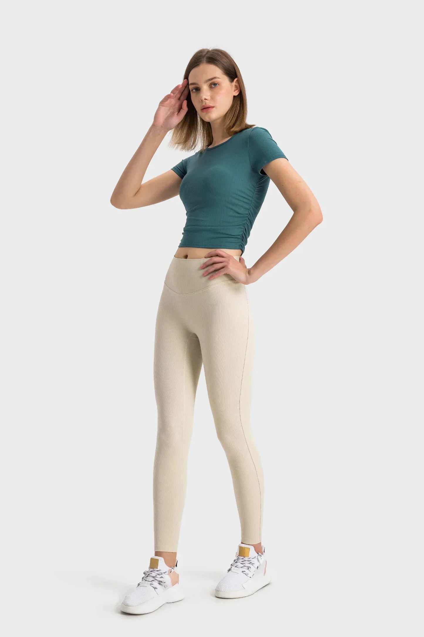 T-shirt de sport à manches courtes - Vert jadéite