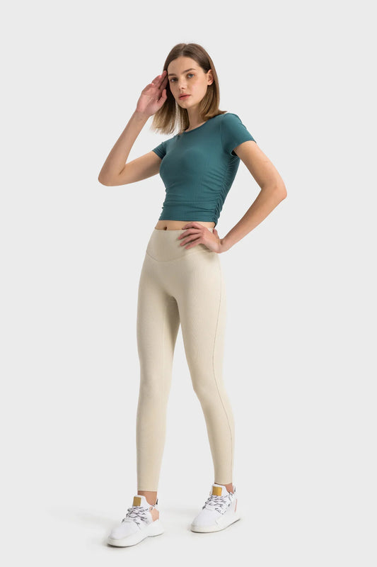 T-shirt de sport à manches courtes - Vert jadéite