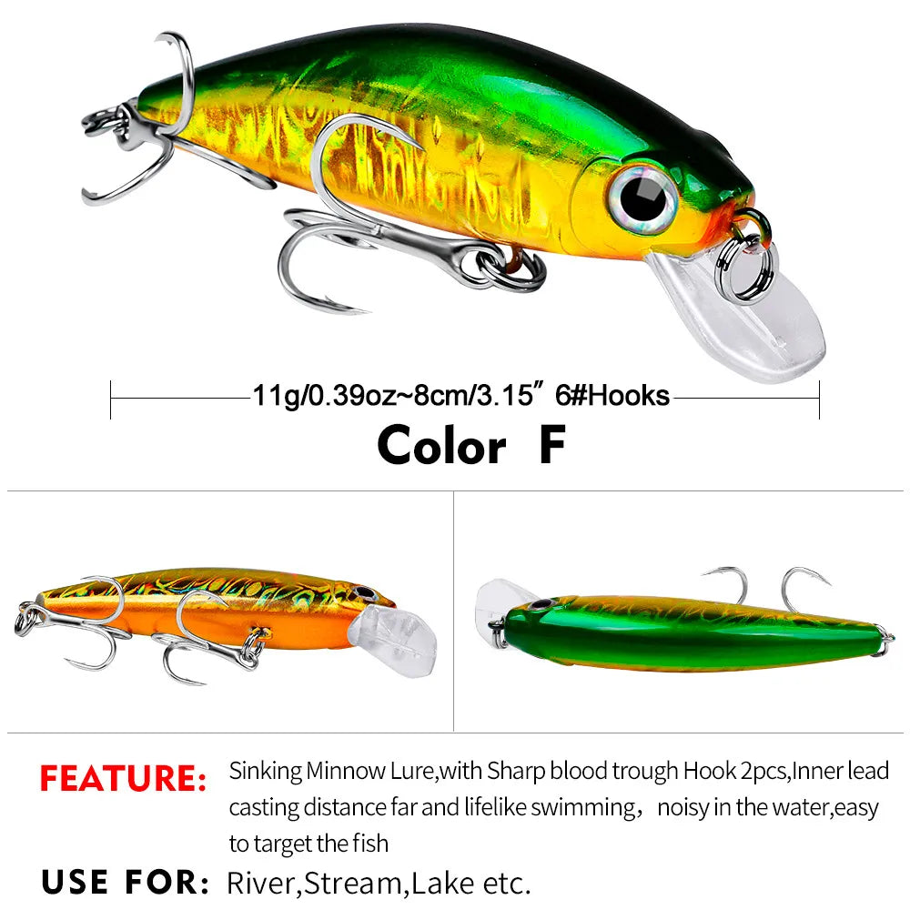 ABYSS 80 Sinking Minnow 3-1/8" - 3/8oz