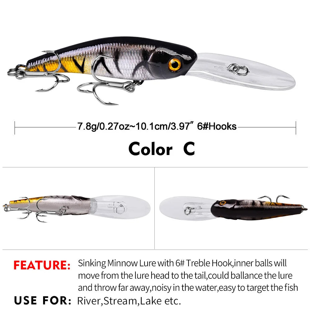 BARRAGE 100 Sinking Minnow 4" - 5/16oz