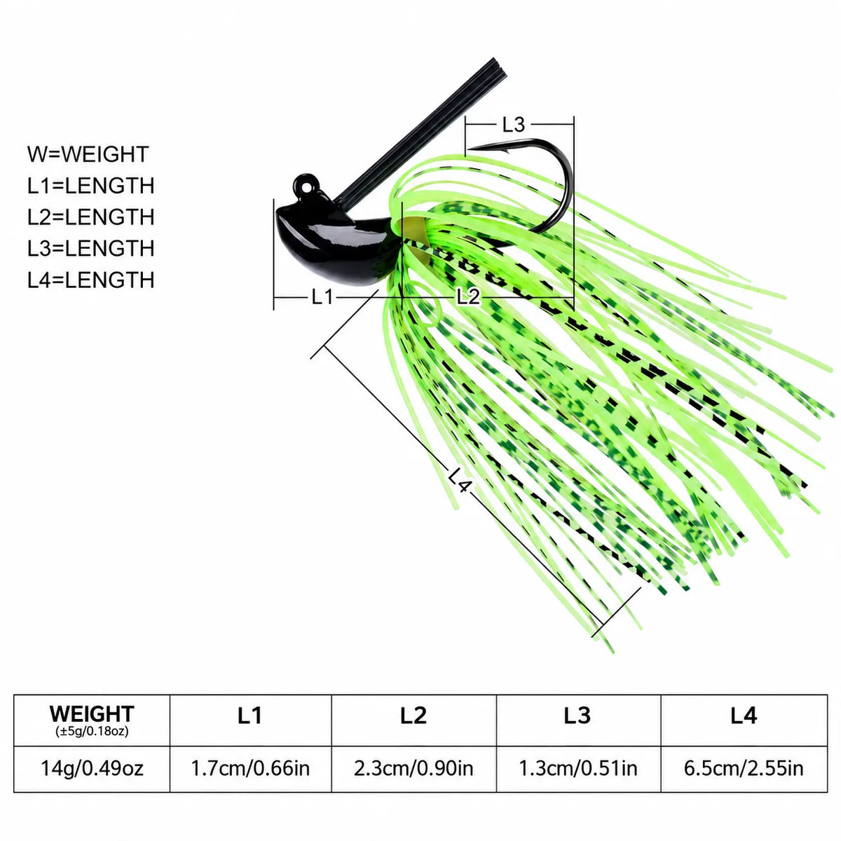 CREEPER 38 Bass Jig 1-1:2" - 1:2oz-info