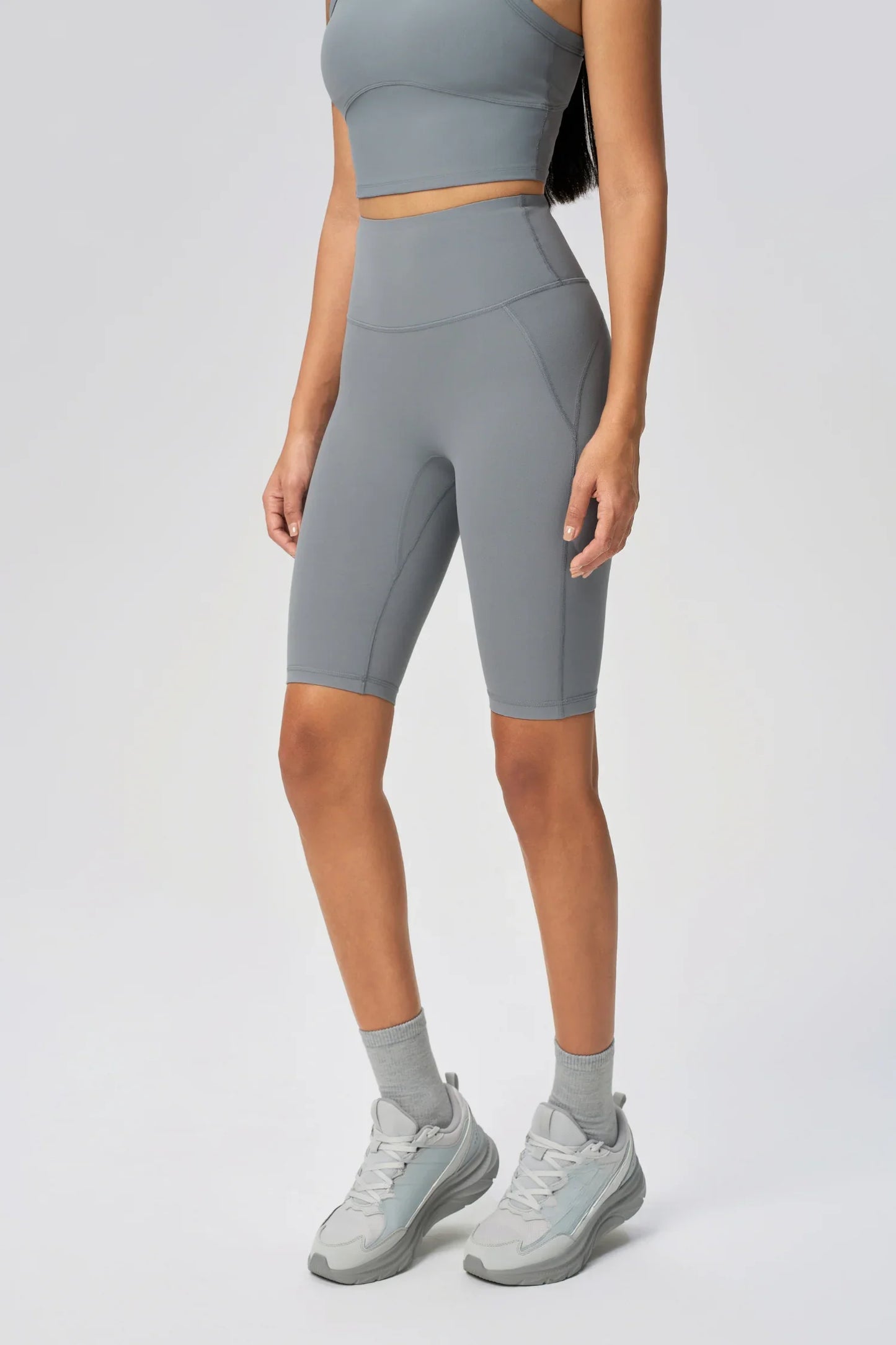 Short de sport élastique pour le levage des hanches - Gris foncé