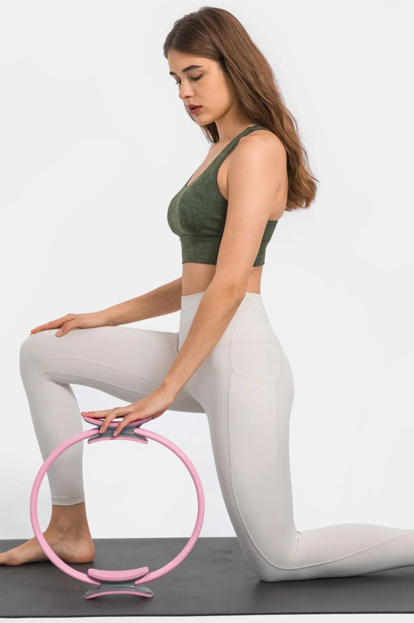 Legging d'entraînement taille haute - Blanc d'œuf