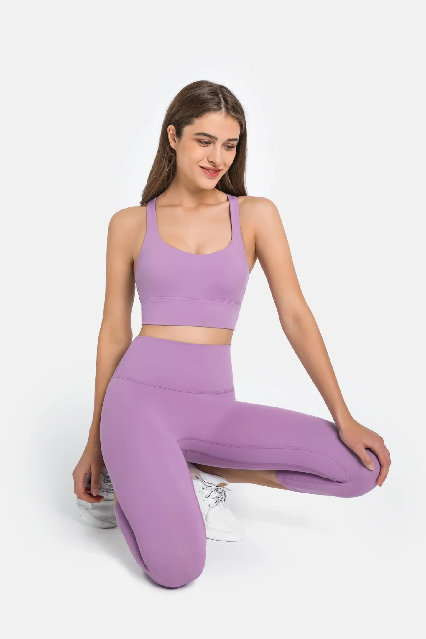 Leggings courts de fitness - Roland violet