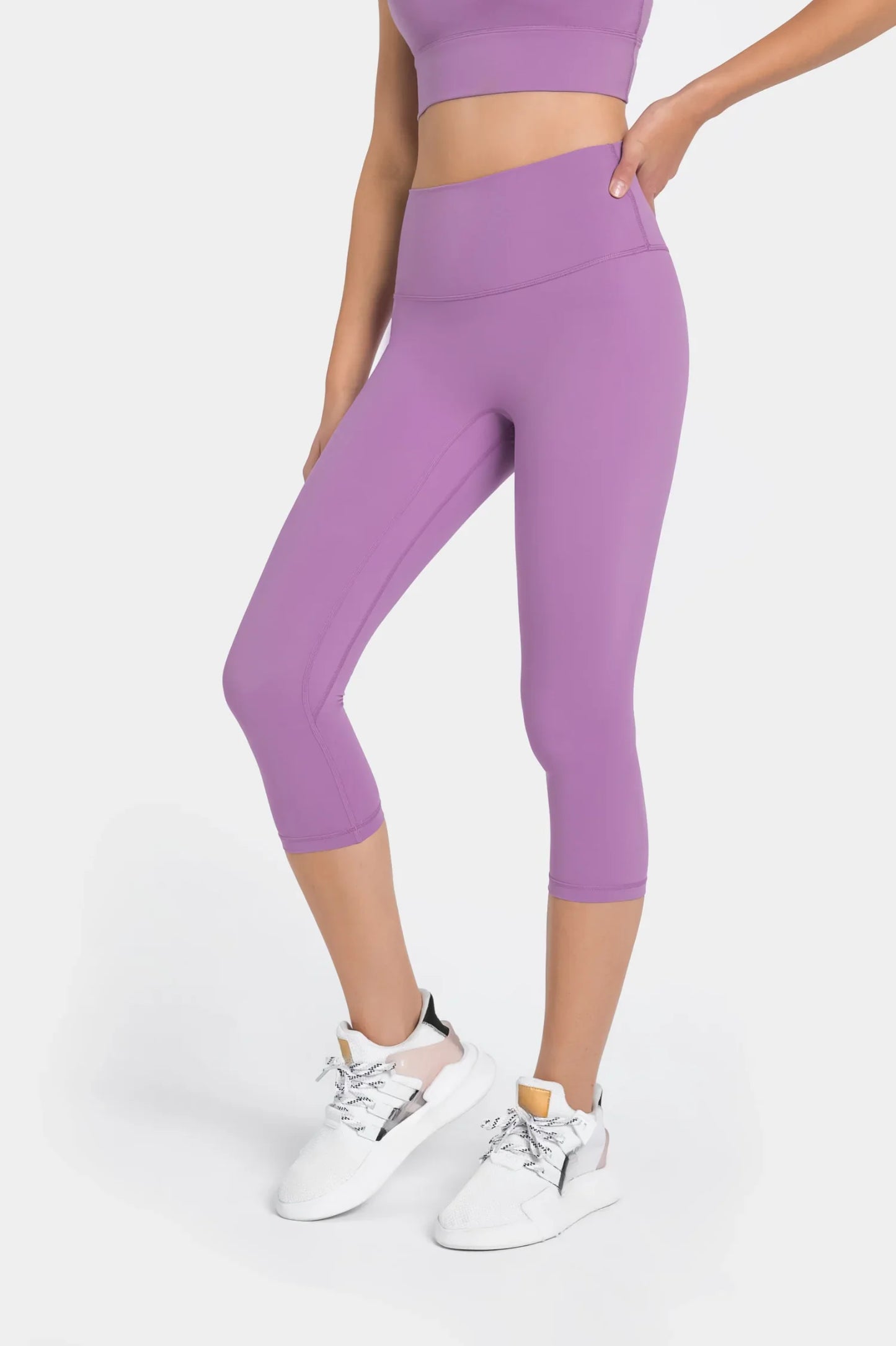 Leggings courts de fitness - Roland violet