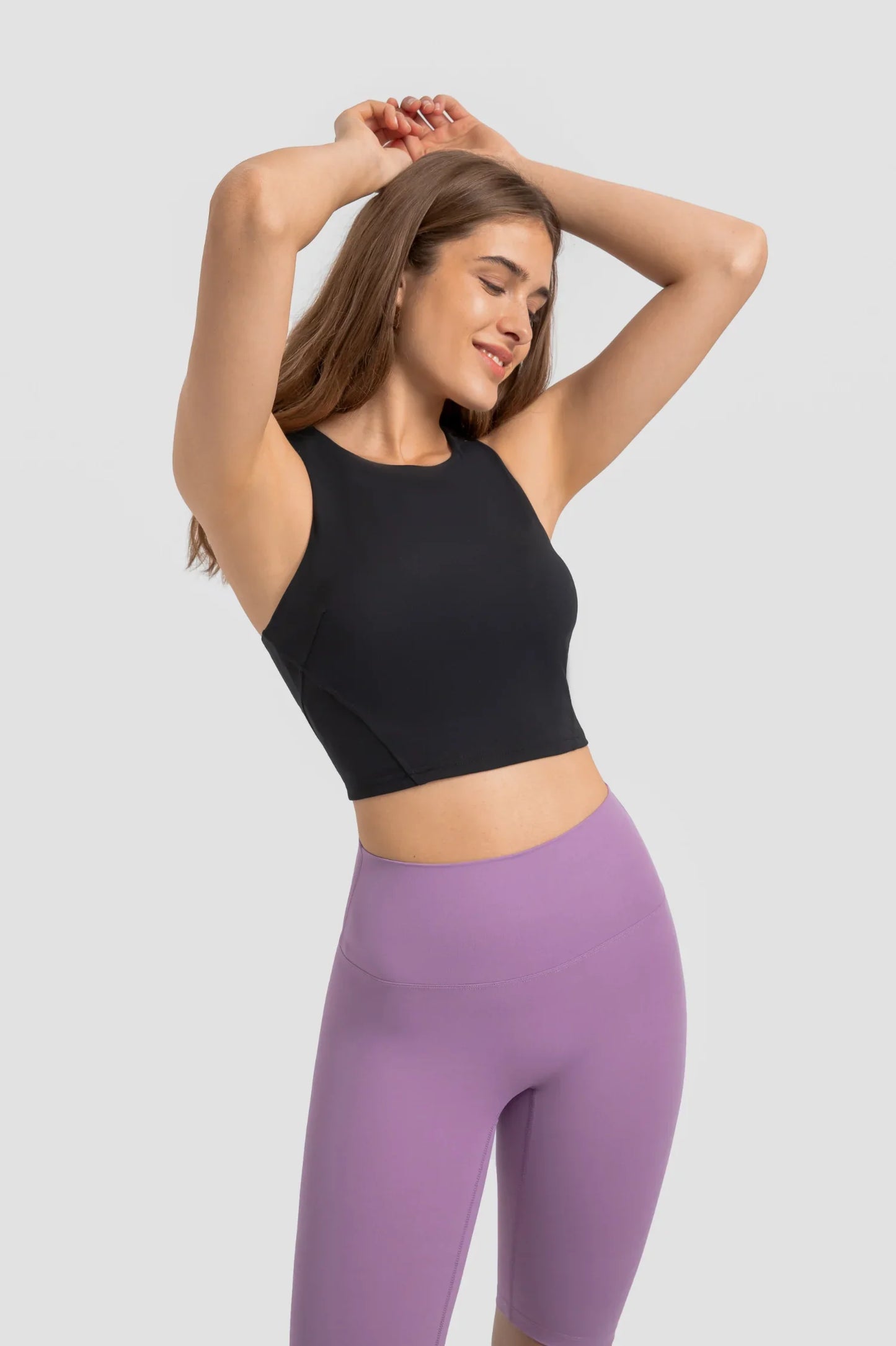 Débardeur de yoga Athlete Gym - Noir