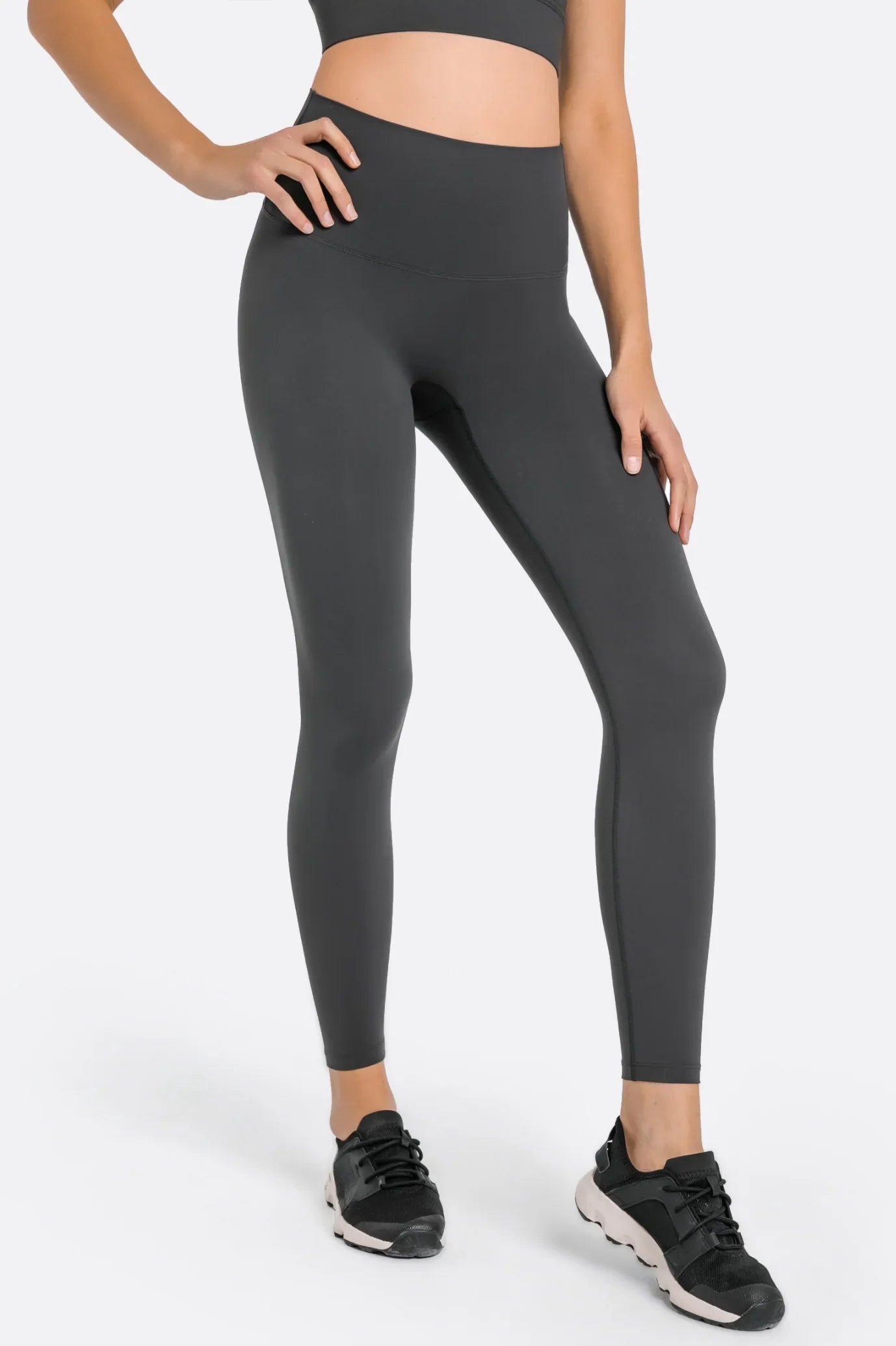 All Day Power Yoga Training Leggings-Dunkelgrau