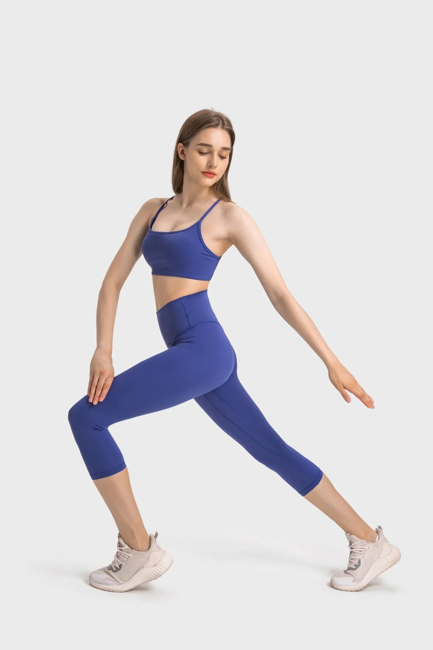 Leggings de fitness courts - Bleu foncé