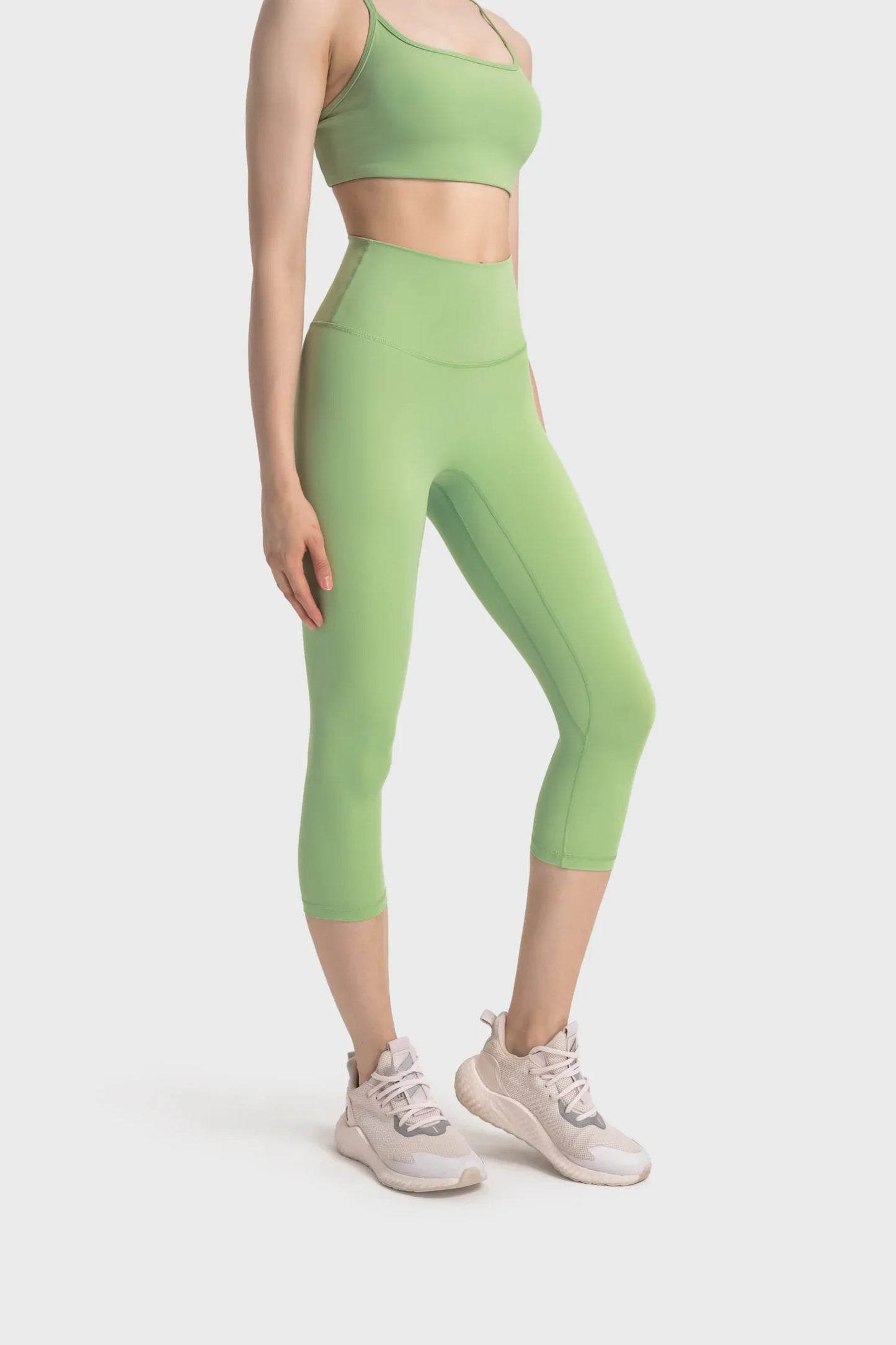 Leggings de fitness courts - Cyan clair