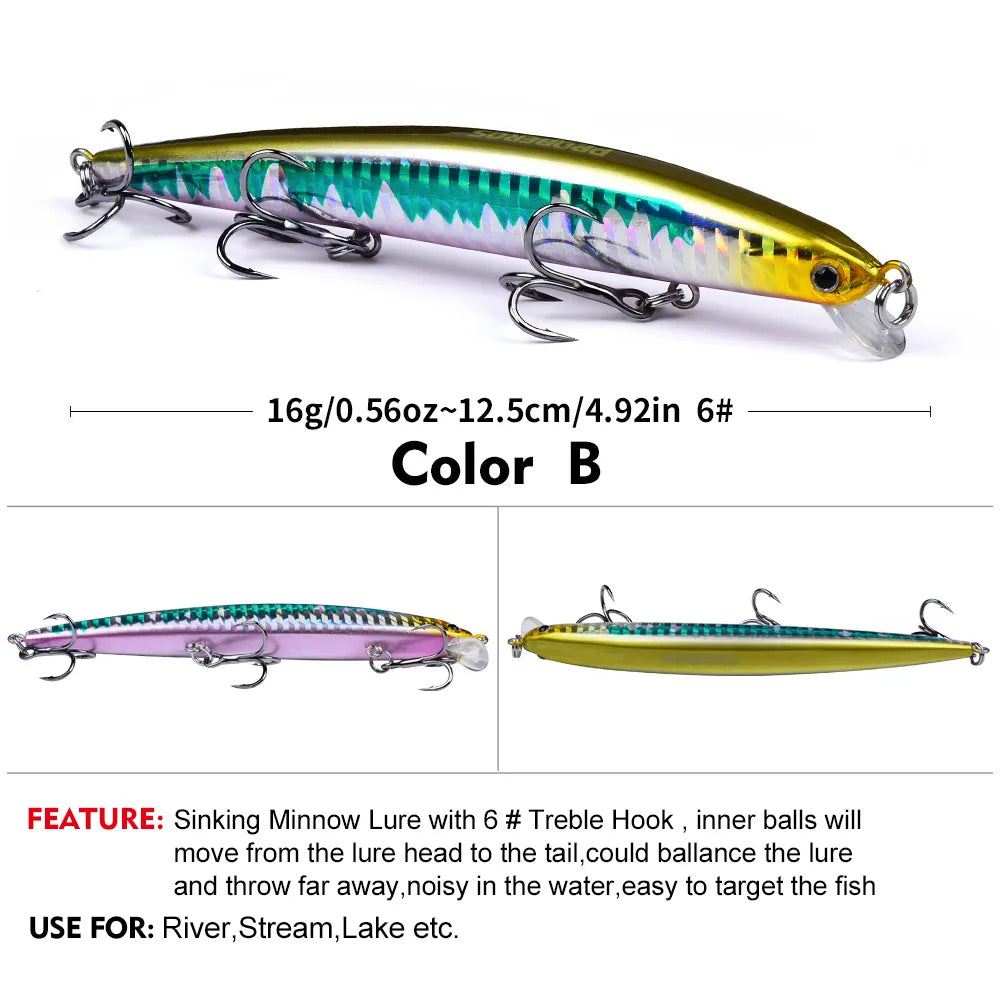 KINETIC 125 Sinking Minnow 5" - 9/16oz