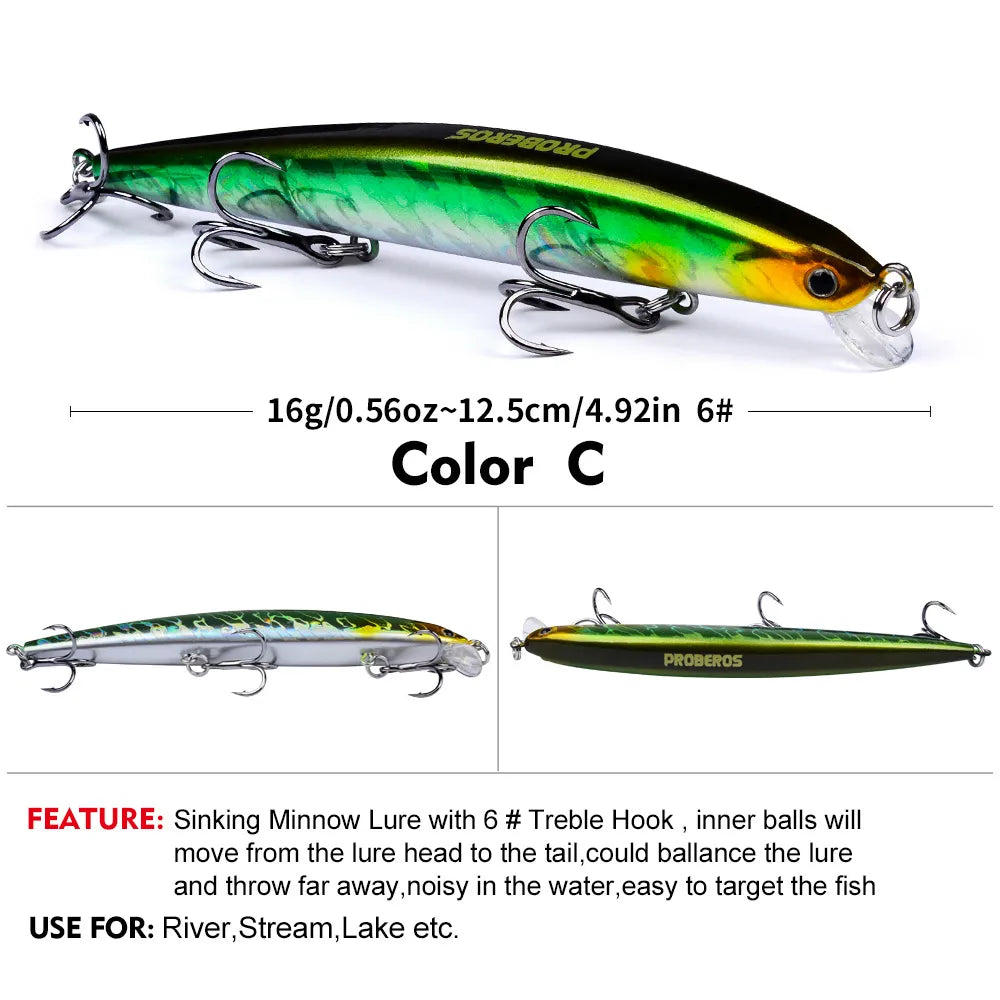 KINETIC 125 Sinking Minnow 5" - 9/16oz
