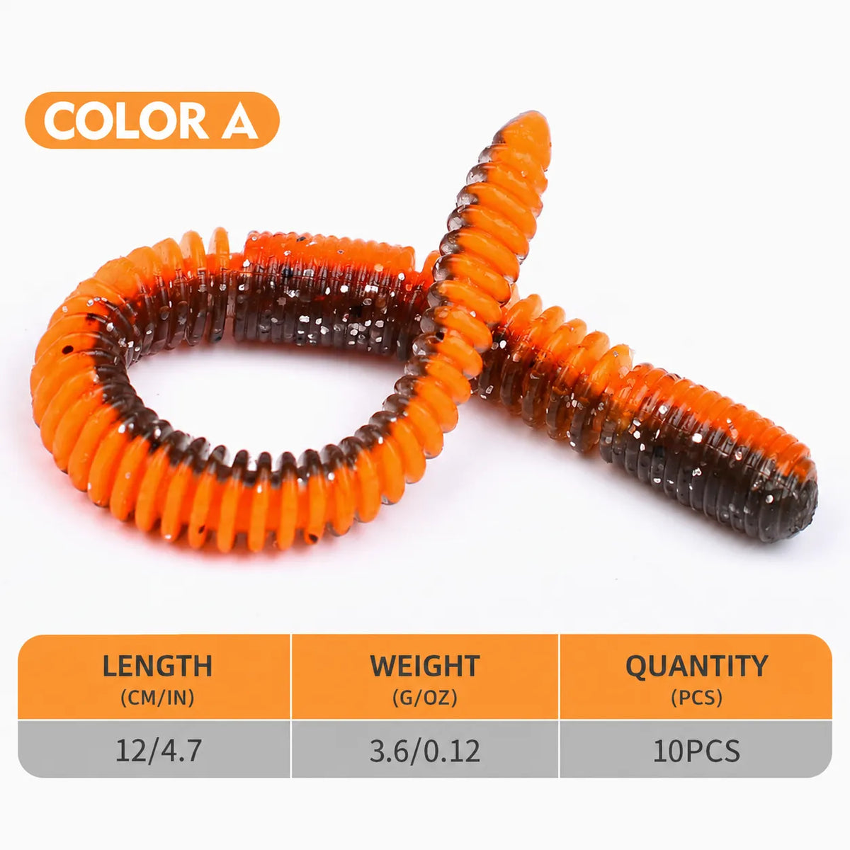 PHANTOM 120 Senko Worm 4-3:4" - 1:8oz (10 Pcs)-info-1