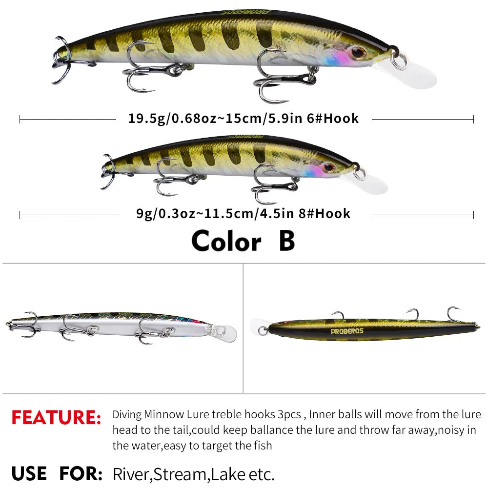 QUANTUM 115 Sinking Minnow 4-1/2" - 9/16oz