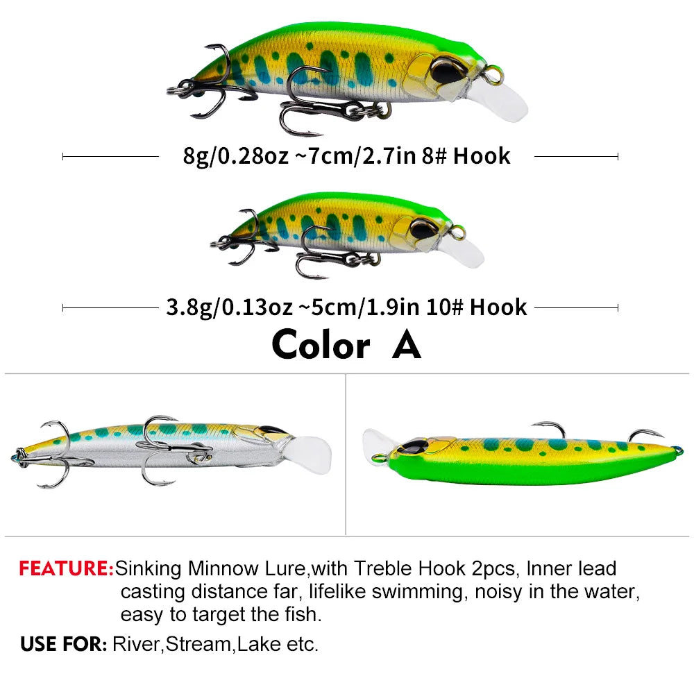 SPEAR 50 Sinking Minnow 2" - 1/8oz