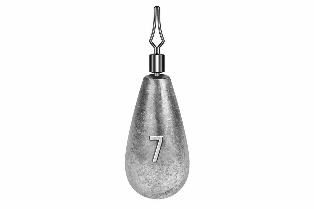 Teardrop Drop Shot Weights-white