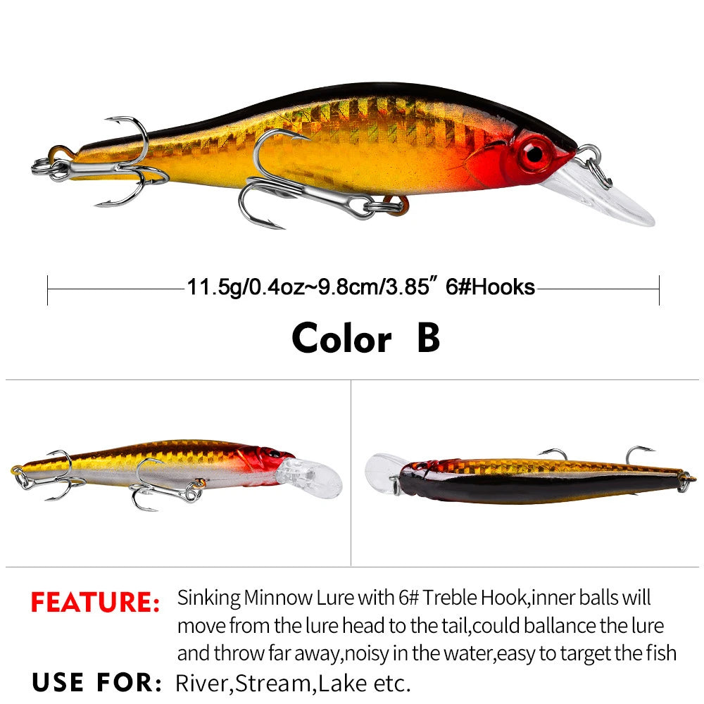SURGE 98 Sinking Minnow 3-7/8" - 2/5oz