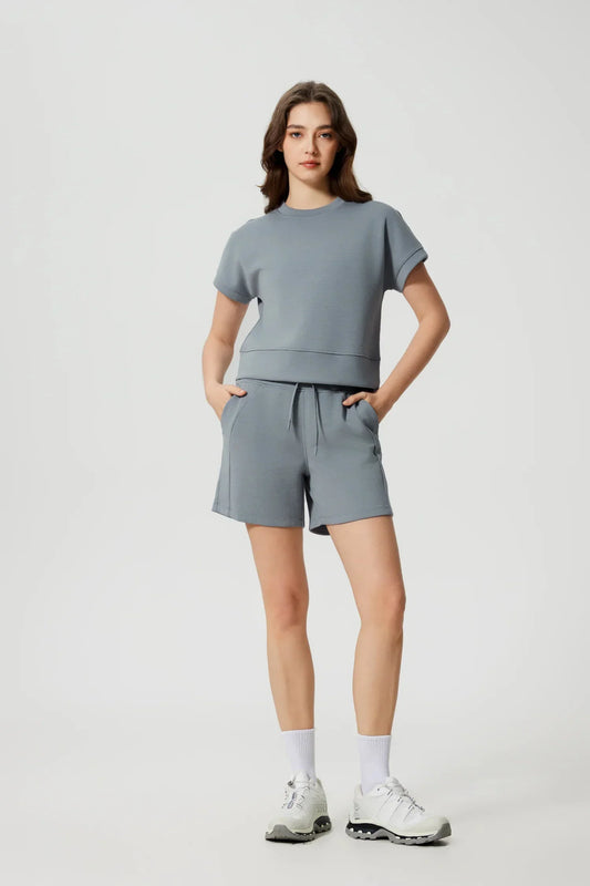 Short de yoga toute la journée - Gris