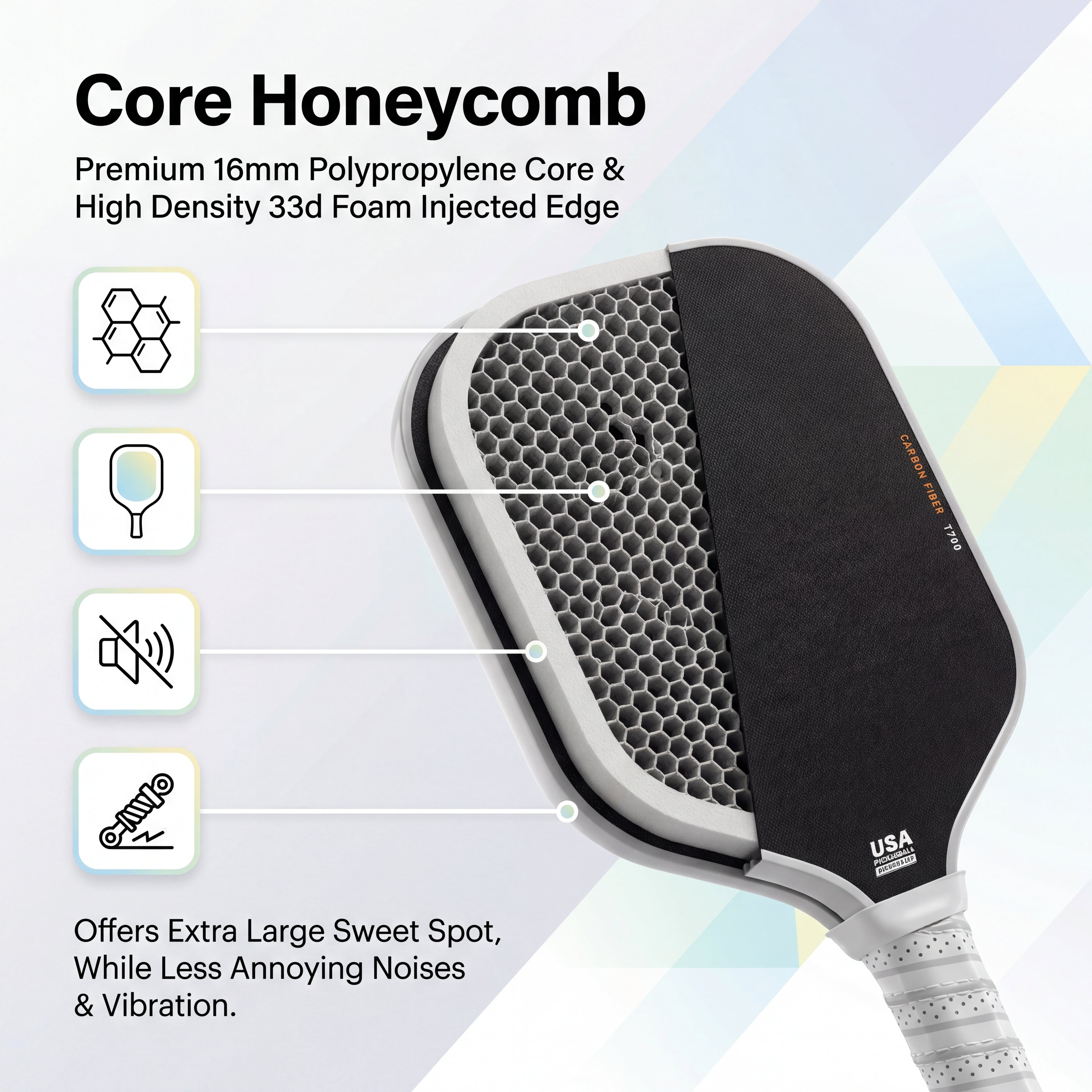 VELAFIT - REACTION PRO KUROSHIO PICKLEBALL PADDLE