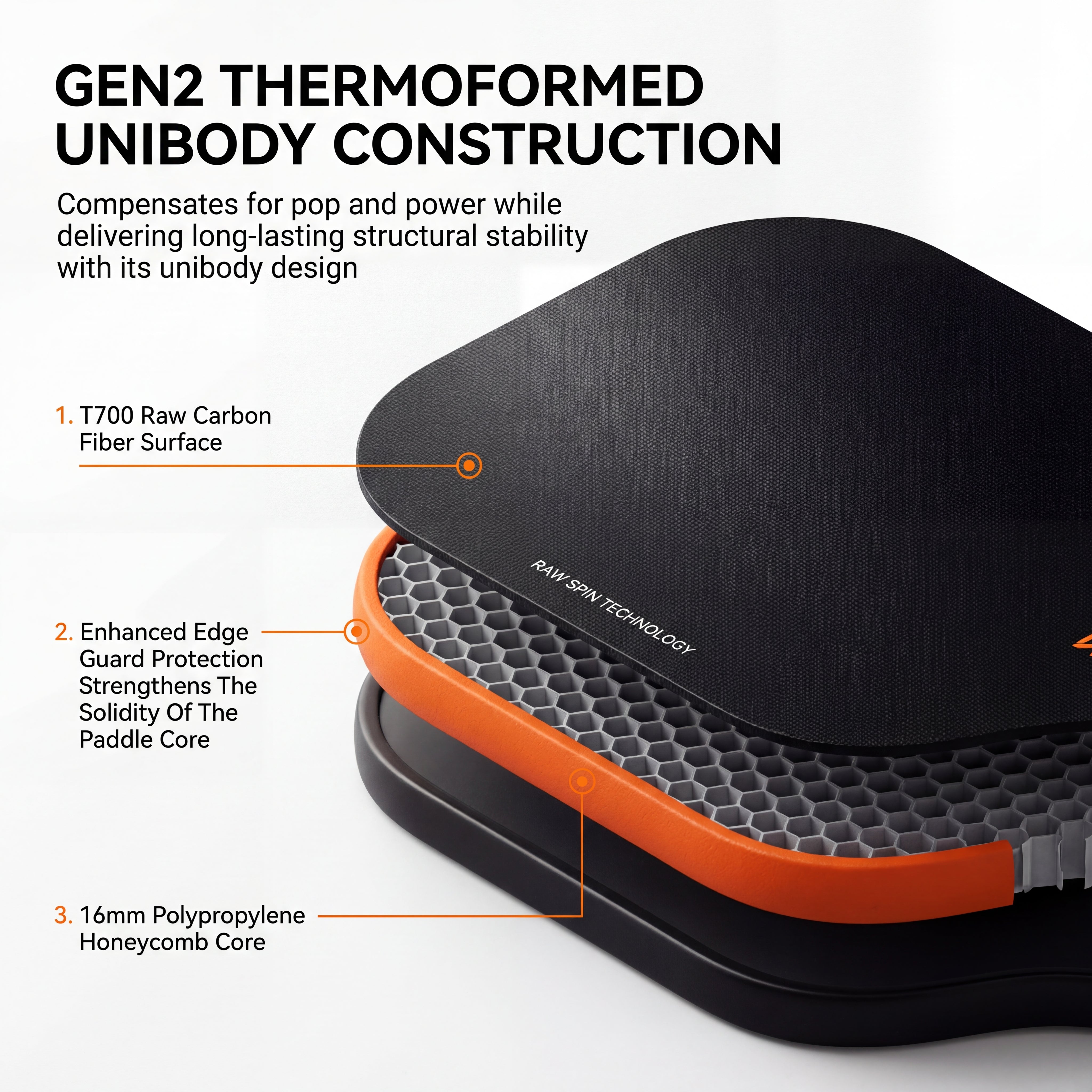 VELAFIT - REACTION PRO RIPTIDE PICKLEBALL PADDLE