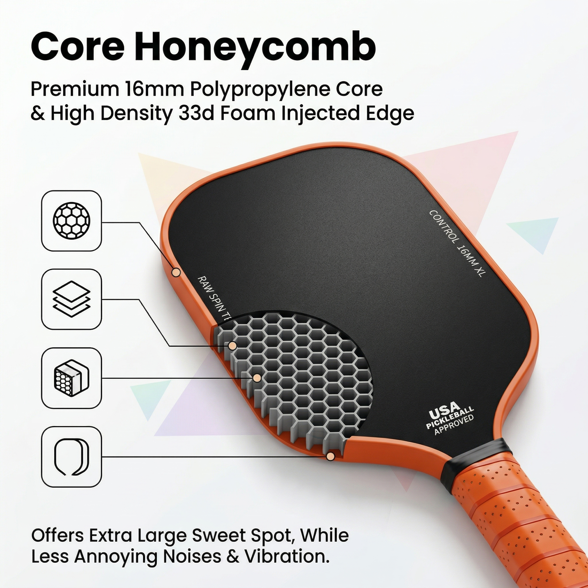 VELAFIT - REACTION PRO RIPTIDE PICKLEBALL PADDLE