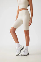 Short de fitness et de yoga pour le levage des hanches - Blanc d'œuf
