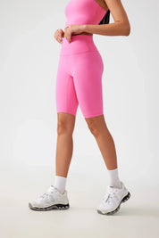Short de yoga fitness pour le levage des hanches - Rose