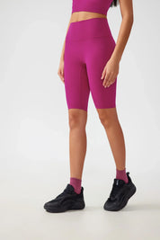Short de fitness et de yoga pour le levage des hanches - Rose rouge