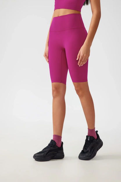 Short de fitness et de yoga pour le levage des hanches - Rose rouge