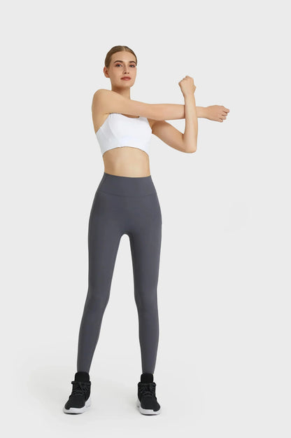 Leggings de sport pour entraînement de yoga toute la journée - Gris gemme