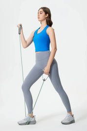 Power Medium Impact Bra Tank-Capri blue