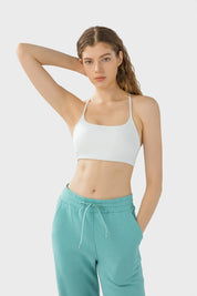 Power High Impact Sports Bra-White