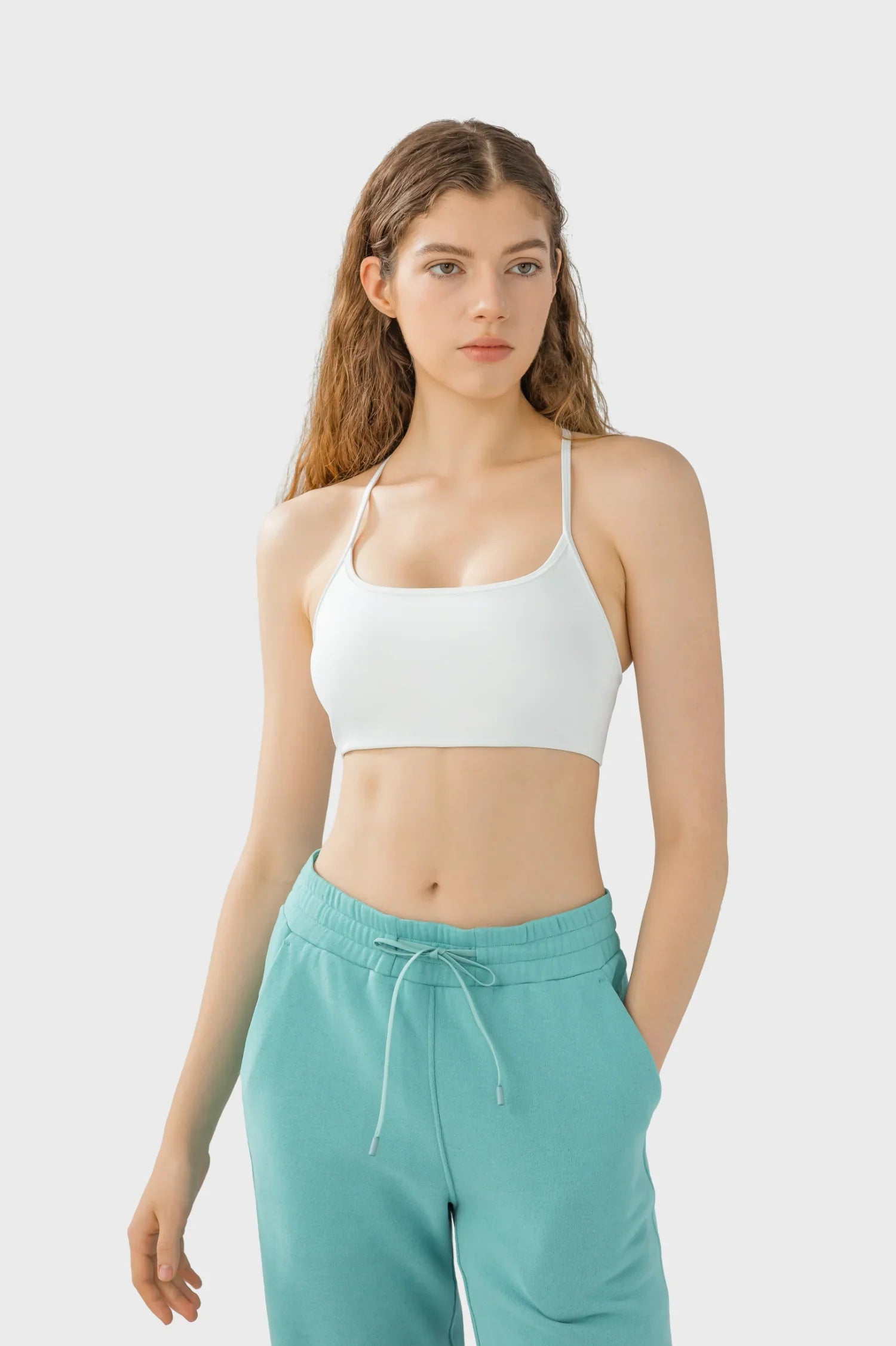 Power High Impact Sports Bra-White