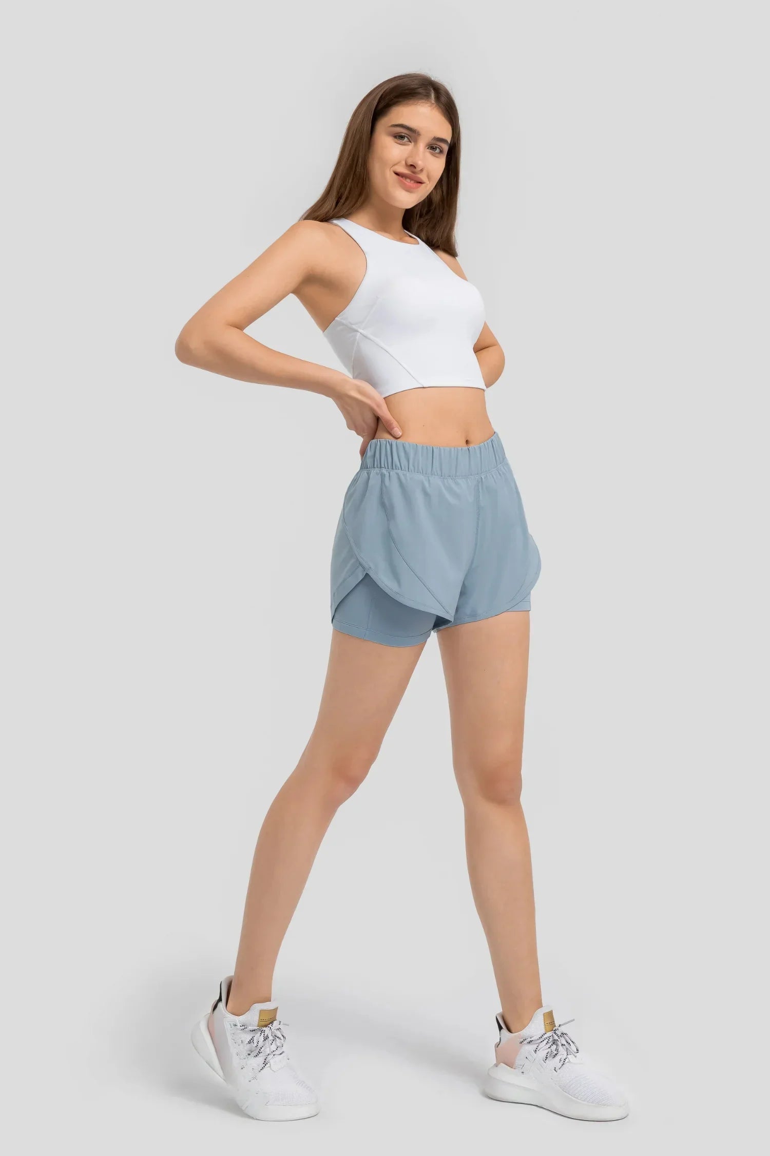 Athlete Gym Yoga Tank-Weiß