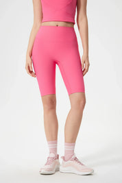 Short de fitness taille haute liftant les fesses - Rose
