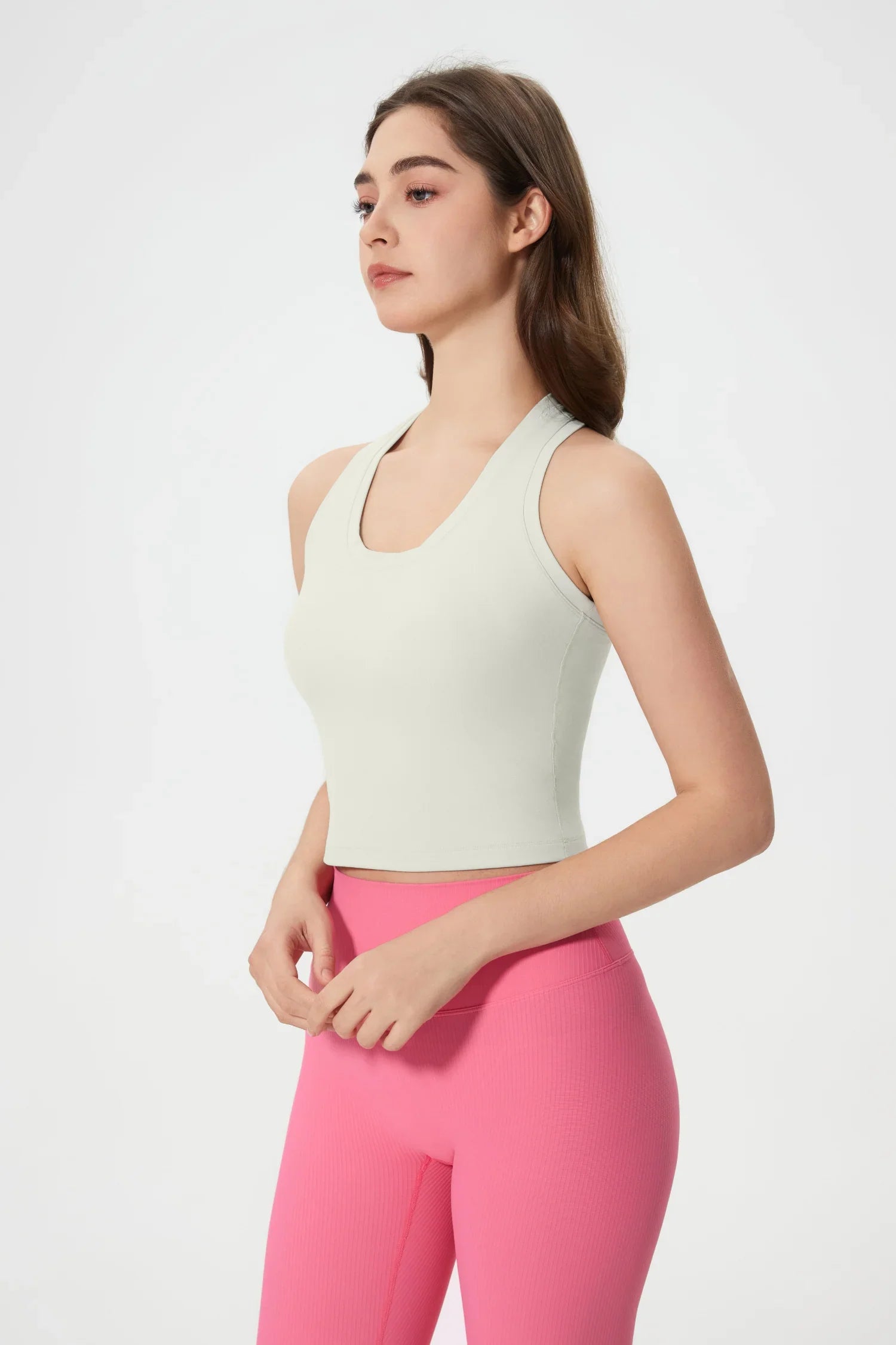 Power Medium Impact Bra Tank-Eiweiß