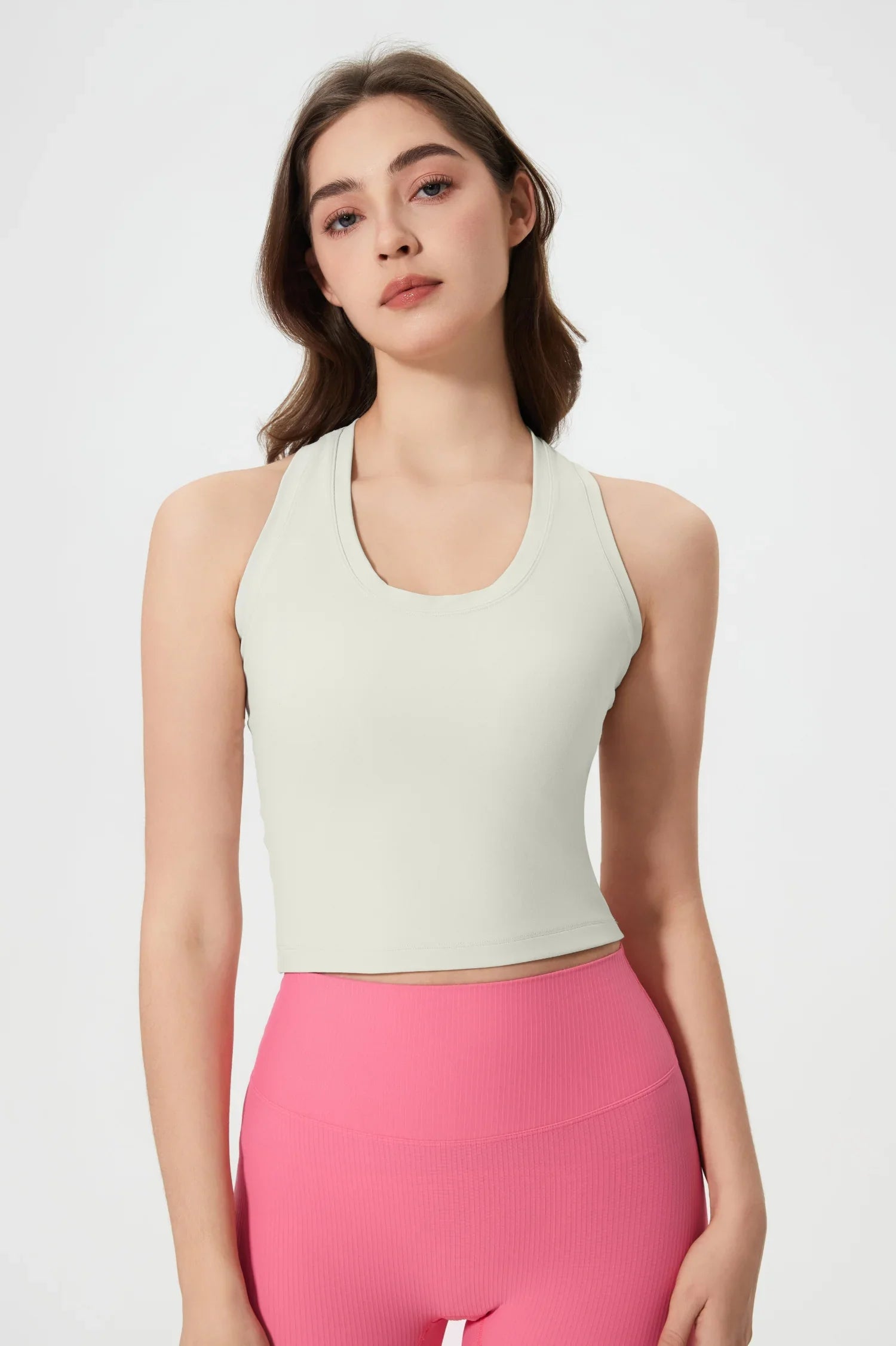 Power Medium Impact Bra Tank-Eiweiß