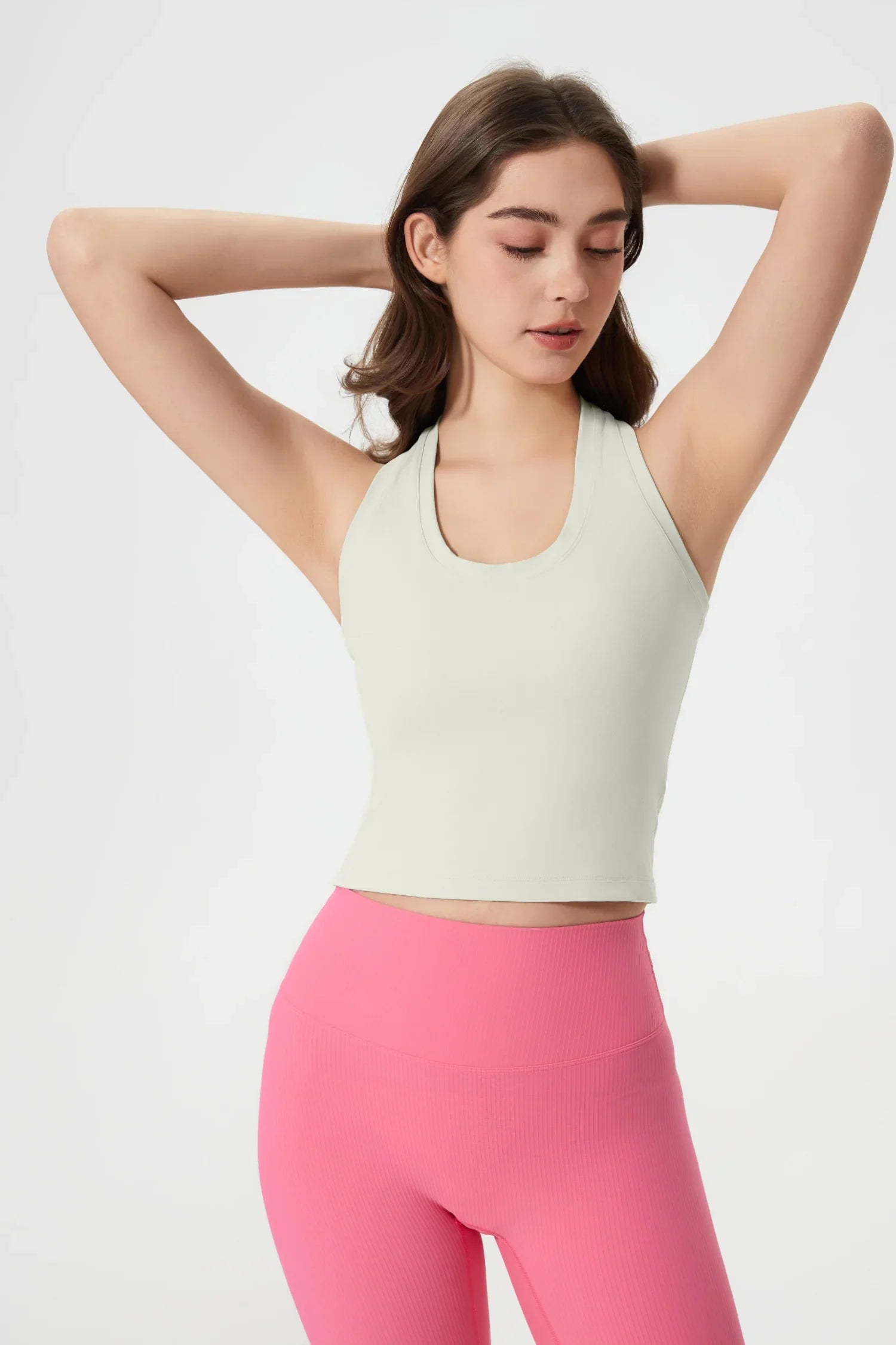 Power Medium Impact Bra Tank-Eiweiß
