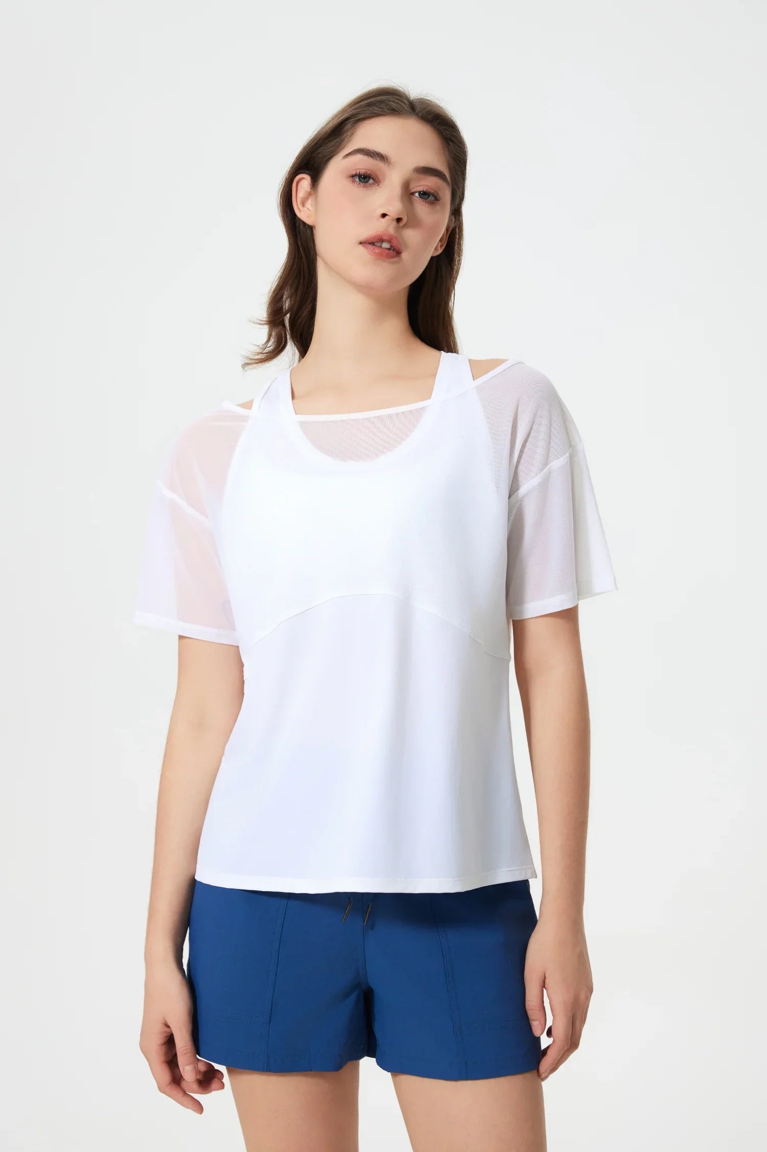 T-shirt de sport à manches courtes - Blanc