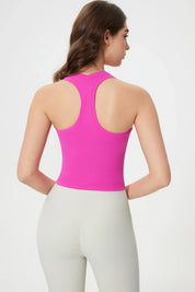 Power Medium Impact Bra Tank-Pink