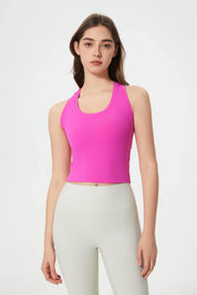 Power Medium Impact Bra Tank-Pink