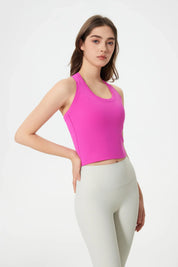 Power Medium Impact Bra Tank-Pink