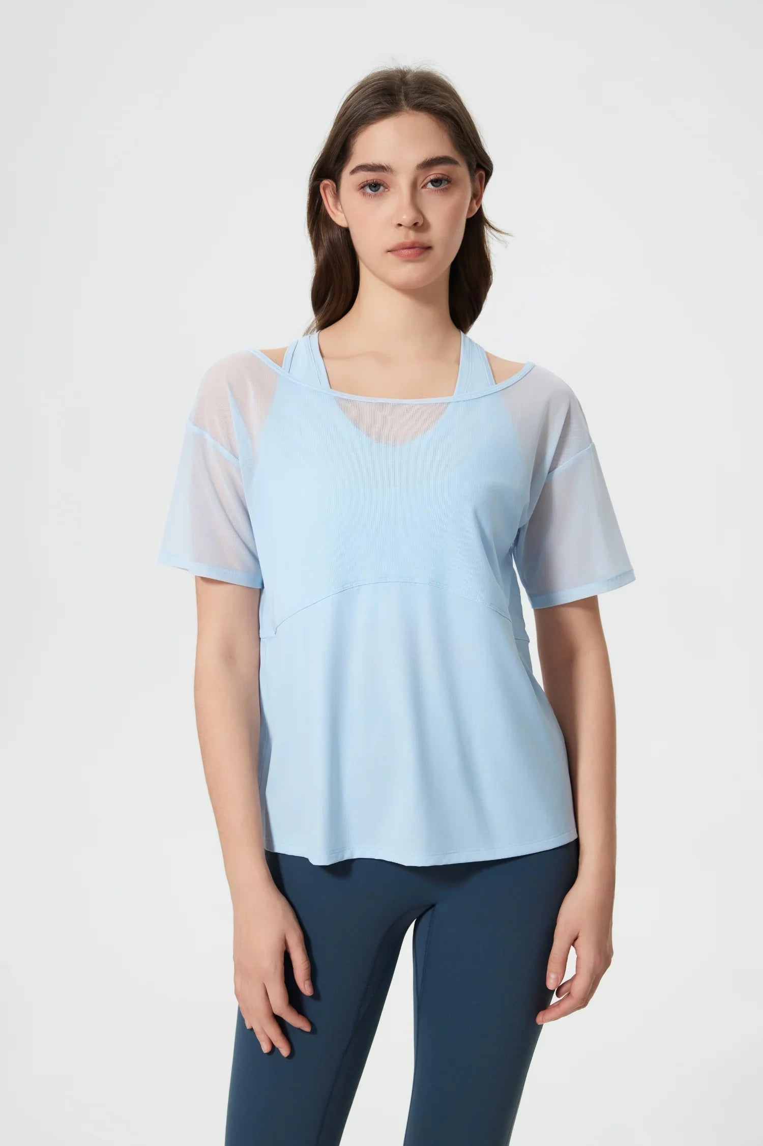 Sports All Day Kurzarm-Hellblau
