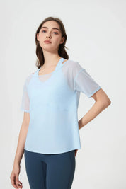 Sports All Day Kurzarm-Hellblau