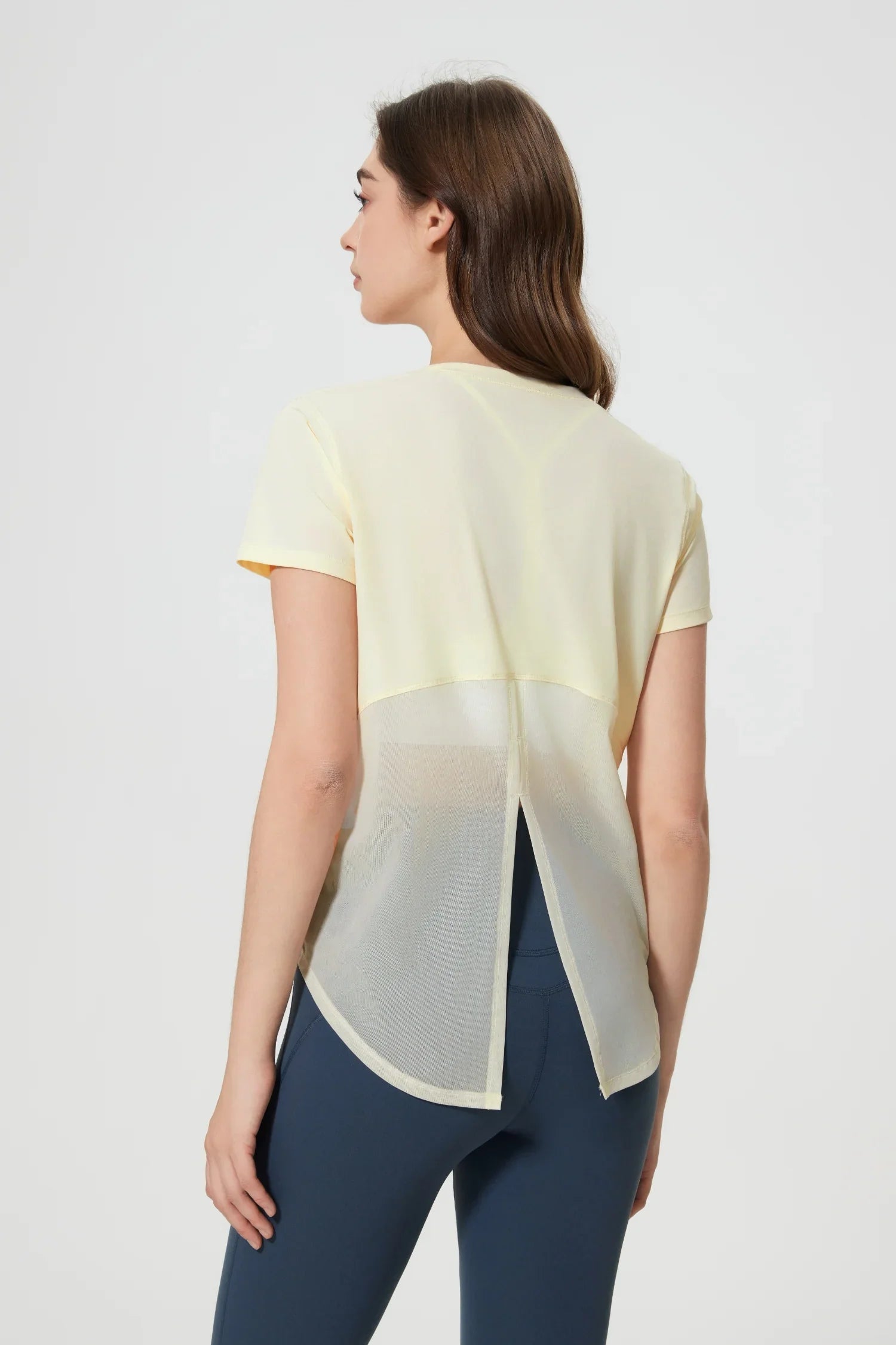 T-shirt long All Day Sports - Jaune clair